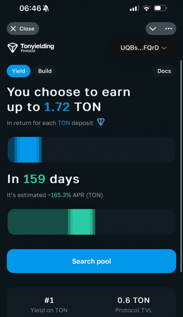 Picture Tonyielding – Yield Farming & Building DeFi Protocol | TO… 4 | TON app